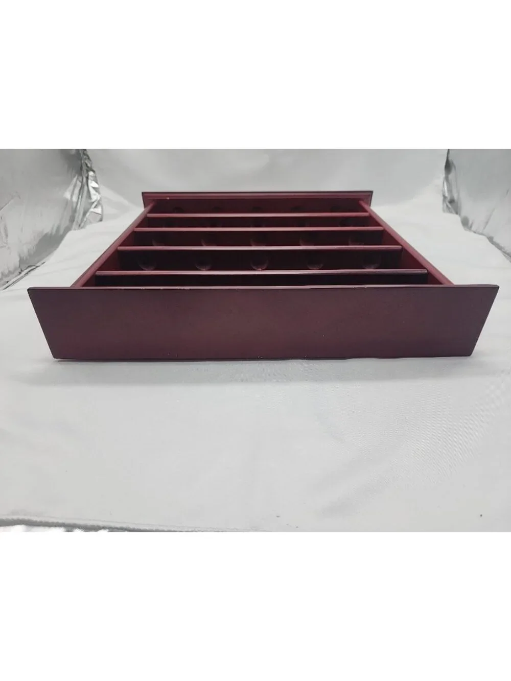 25 Gold Ball Wooden Wall Display Trinket Case 14